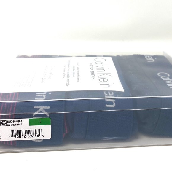 Sale🌿 Calvin Klein Men 3 Pack Cotton Stretch Low Rise Trunk Dark Blue NU2664901 - Picture 9 of 9